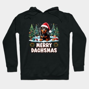 Merry Dachmas - Funny Dog Christmas Hoodie